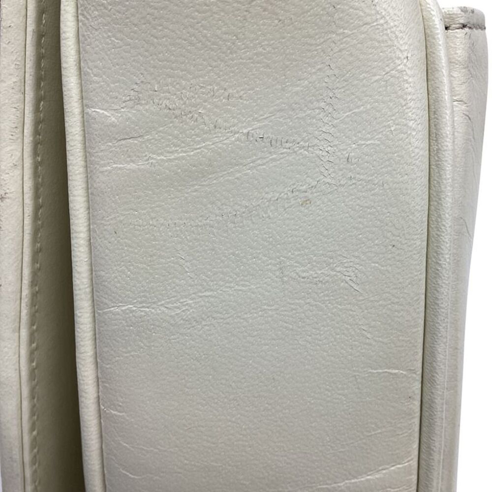 Saint Laurent Joan Quilted Shoulder Bag in White Calf Leather - Picture 7 of 10